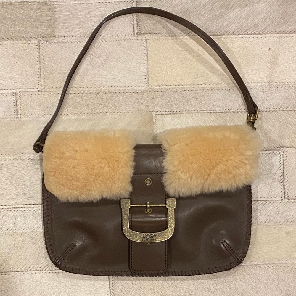 UGG Australia Sherpa Leather Clutch/Wristlet